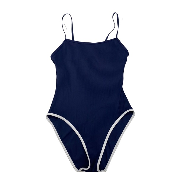 Nautica Swim Nautica Womens Ribbed One Piece Swimsuit Sz M Stretch
